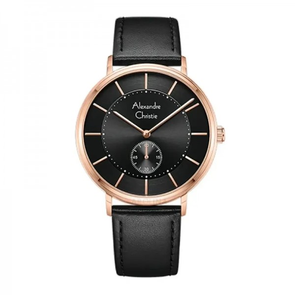 Alexandre Christie AC 8493 Rosegold Black Man MSLRGBA